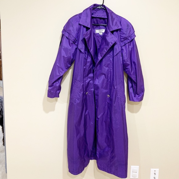 J. Gallery Jackets & Blazers - J. Gallery Purple Trench Coat